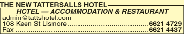 The New Tattersalls Hotel - QLD Tourism 2