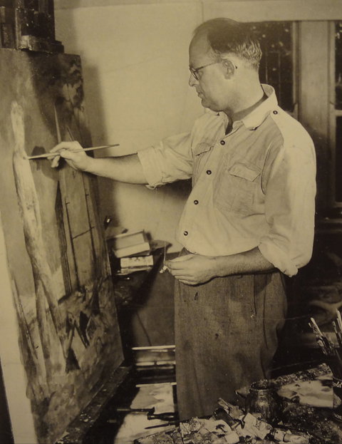 Russell Drysdale Easel Sculpture - QLD Tourism 1