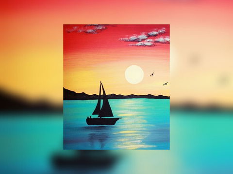 Grab A Glass Of Wine And Learn To Paint 'Sailboat'! - Queensland Tourism 0