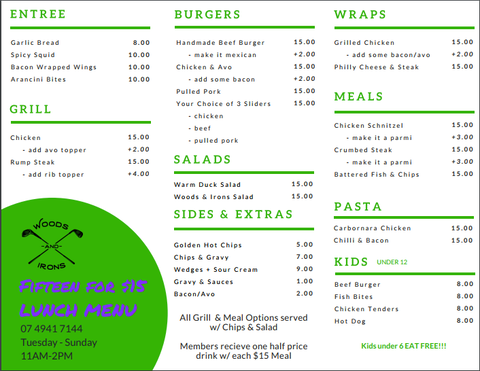 Woods And Irons Restaurant @ The Moranbah Golf Club - Queensland Tourism 4