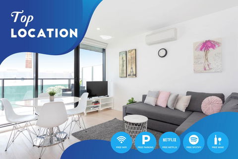 South Yarra City View Apartment With Car Park, Amazon Alexa, Spotify, Netflix, And WiFi - QLD Tourism 0