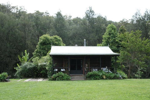 Romantic Wooden Nature Cabin Overlooking Forest & Crystal Clear River - QLD Tourism 0